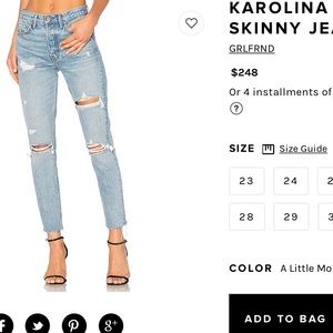 GRLFRND Karolina high-rise skinny jean